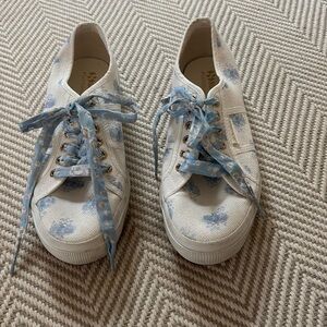 Superga x LoveShackFancy sneakers.